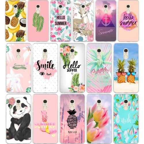 01AA Cool in summer gift Soft Silicone Tpu Cover phone Case for Xiaomi Redmi 4A 4x Note 4 4x case