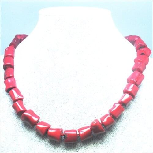 1PC Fashion Green Coral Necklaces Drum Shapes Chokers Necklace for Marriage Wedding Parties Vacation Two colors Available 17.5"