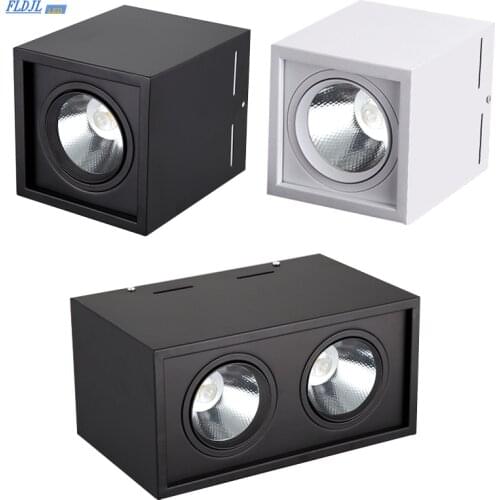 1pcs Super brightness ac85-285V square Surface Mounted LED COB dimmable Downlights 10W 15W 20W 30W LED Ceiling Lamp Spot Light