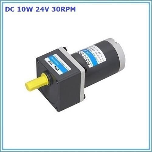 10W 24V 30rpm dc brush gear motor