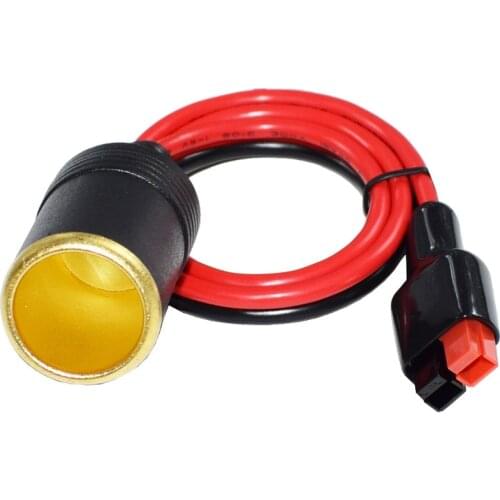 12 AWG 20 in. 45A Connector to Socket Plug Connector Adapter Compatible with Power Pole Connectors