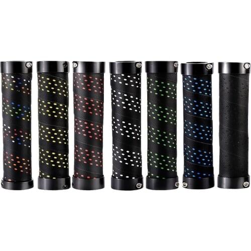 2pcs/1 Pair Mountain Road Cycling Bike Bicycle MTB Handlebar Cover Grips Smooth Soft PU Anti-slip Handle Grip Lock Bar End