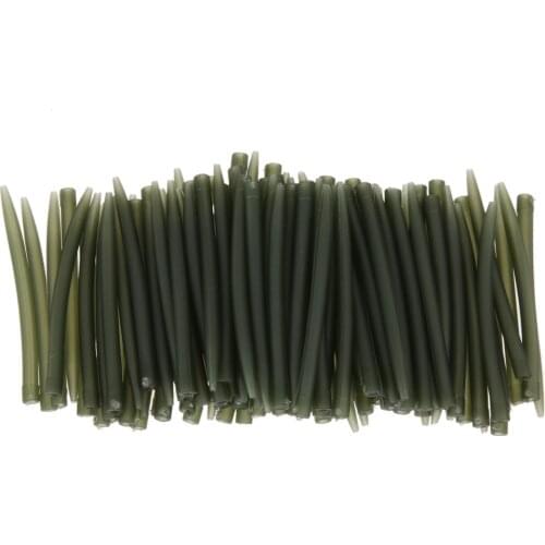 20/50/100PCS Terminal Carp Fishing Anti Tangle Sleeves Connect with Fishing Hook Rubber Tip Tube Positioner Fishing Tackles