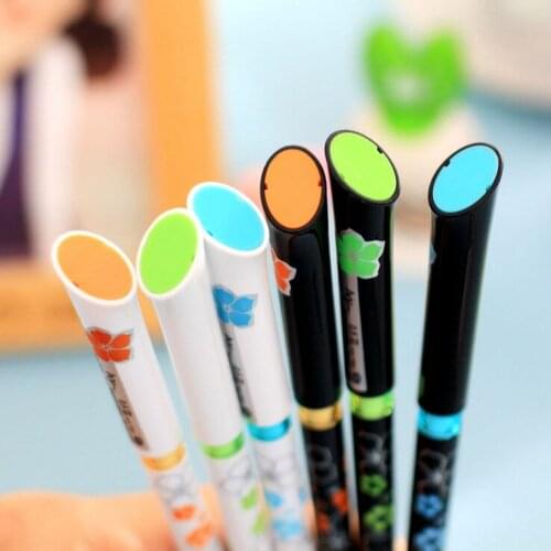 3pcs Korea Creative Stationery Small Fresh Flower Needle Gel Pen Student Writing Pen Pen