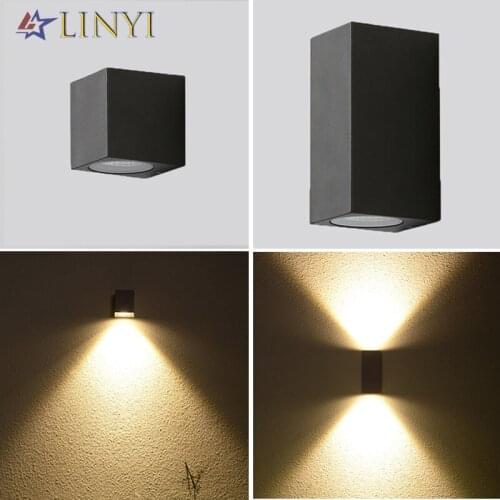 Aluminum LED Wall Light Outdoor Waterproof IP65 COB LED Porch Lights Modern Home Decor Up Down Wall Lamp for Yard Corridor Light