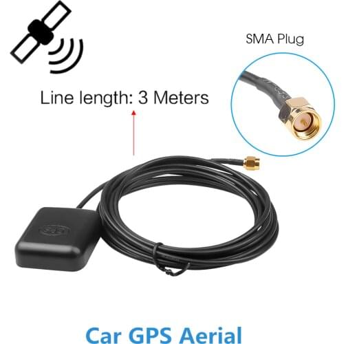 GPS Antenna Car Signal Strengthen GPS Receiver SMA Connector 3 Meters Cable 1575.42MHz Moto Auto GPS Navigation Antenna Base