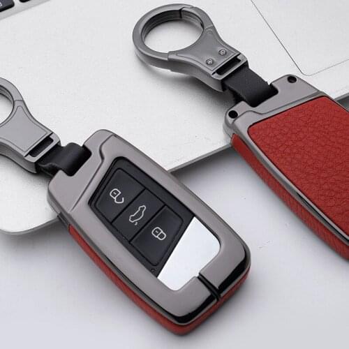 Car Key Cover For Volkswagen VW Tiguan MK2 Magotan Passat B8 CC Skoda Superb A7 B6 B7 Maogotan R36 B5 B7L Car Key Case KEYCHAIN