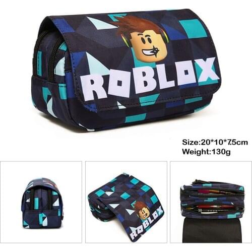 ROBLOX Large Capacity Pencil Case Kawaii Pencilcase School Pen Box Catoon Anime Figure Robot Stationery Storage Bag Gifts Kids