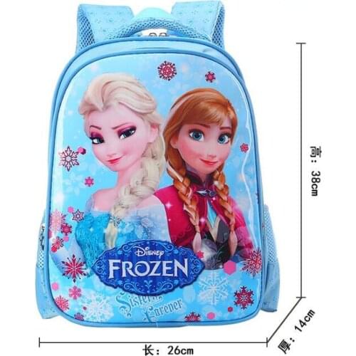 Disney princess Children cartoon primary bag for school reduction bag girl boy 1-3 grade Frozen Elsa bag for school kid backpack