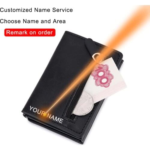 DIENQI Rfid Carbon Fiber Leather Men Wallets Card Holder Money Bags Purses Male Slim Thin Mini Wallet Black Walet For Men Gifts