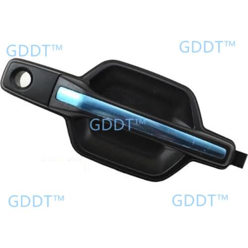 Black color door handle for mitsubishi pajero v97 v93 v87 v98 black color with chrome strip for montero v73 v77