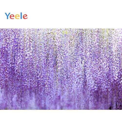 Yeele Wedding Ceremony Photocall Purple Flower Wall Photography Backdrops Personalized Photographic Backgrounds For Photo Studio