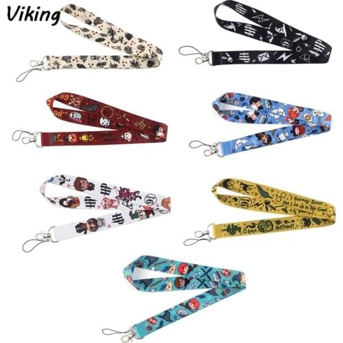 G1330 Magic School Lanyard For keys Cute Phone Neck Straps With Keyring Cute ID Badge Holders Cartoon Printing Phone Holder