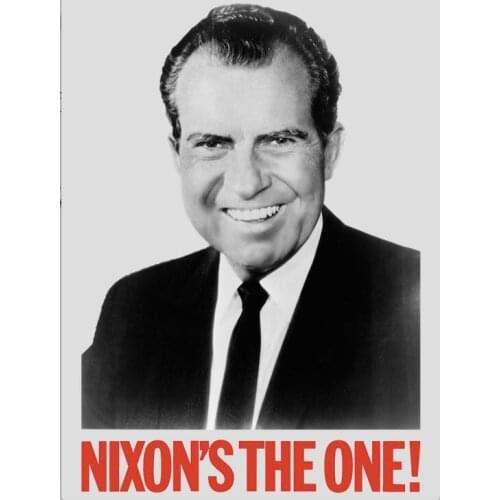 Nixons The One US President History Classic Retro Vintage Kraft Poster Decorative DIY Wall Canvas Sticker Home Bar Posters Deco