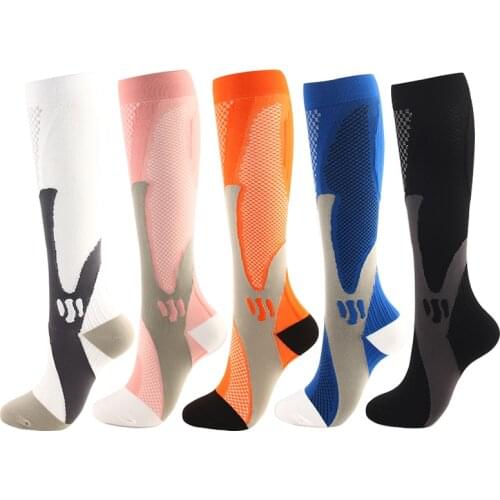 Compression Sock 5 Pairs Per Set Sports Pressure SOCK Muscle Compression Socks Leg Protection Running Hiking SPORT Stockings