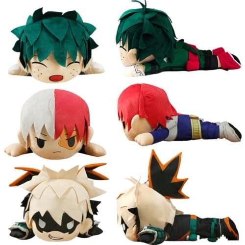 45cm Anime My Hero Academia Midoriya Izuku Deku Bakugou Katsuki Todoroki Shoto Cosplay Doll Toy Plush Dolls Child Gift Prop