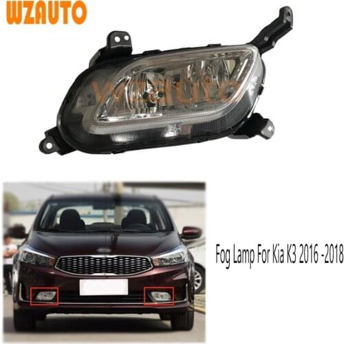 Left and Right Car Driving Front Bumper Fog light Fog Lamp For Kia K3 2016 2017 2018
