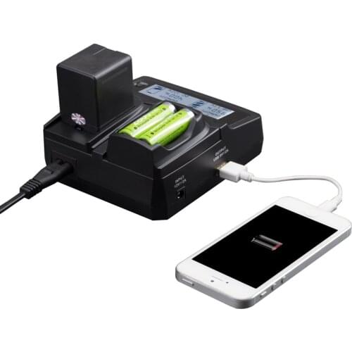 LVSUN Universal Phone+AA+Camera Car/AC D-Li109 DLi109 D Li109 Charger Adapter For Pentax K50 K-2 K-S2 K-R KS1K-30 K-R K50 K500