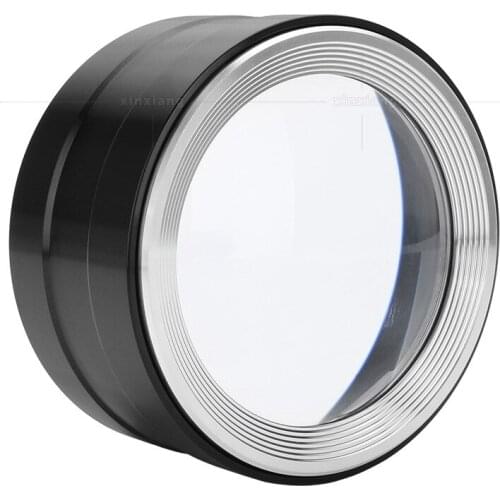 All metal 5 times cylinder 3 LED lights K9 optical glass lens reading magnifier handicraft tabletop Paperweight