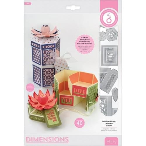 Metal cutting dies fabulous flower tiered box cut die mold card Scrapbook paper craft knife mould blade punch stencls