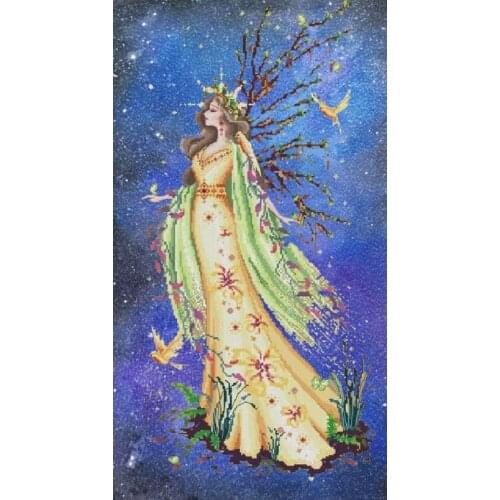 9th BF-Goddess of the Earth Colorfually fabric Counted Cross Stitch 14CT 28CT Cross Stitch Kits Embroidery Needlework Sets