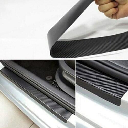 4 pieces of car door sill protection door sill wear plate stickers for Dodge Caliber Journey ram durango Charger Stratus