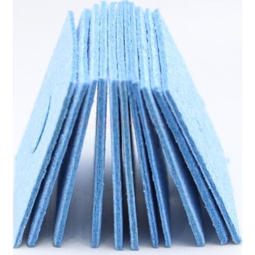 NOVFIX 50pcs High Temperature Enduring Condense Electric Welding Soldering Iron Cleaning Sponge Cleaning Sponge