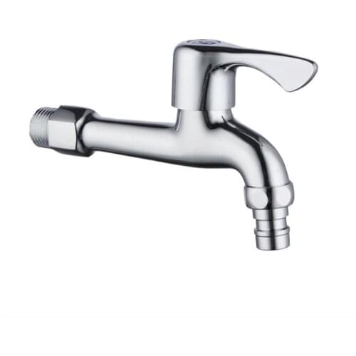Outdoor Faucet Garden Mixer Brass Chrome Washing Machine Faucet Wall Bathroom Mop Tap Toilet Single Cold Bibcock Faucet