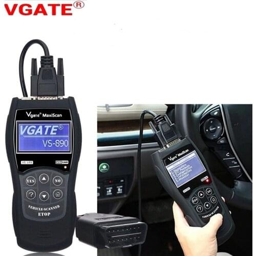 Professional OBD2 Scanner Vgate VS890 Auto Diagnostic Scanner Tools Code Reader OBD Code Scanner for All OBDII Cars Aftrer 1996
