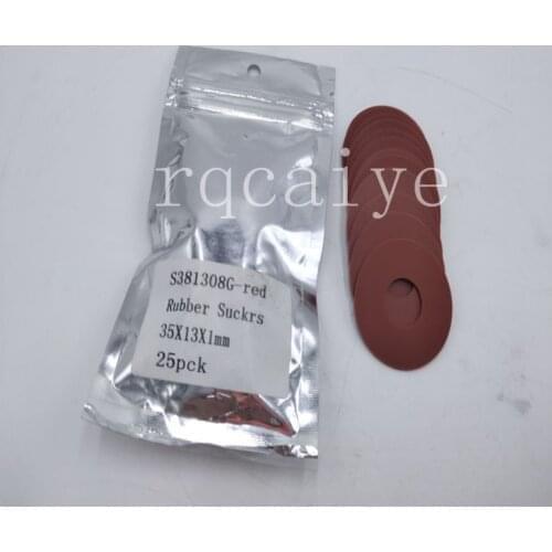 DHLfree shipping 150 pcs high quality red color rubber sucker 35x13x1mm for SM102 CD102 Roland Komori offset printing machine