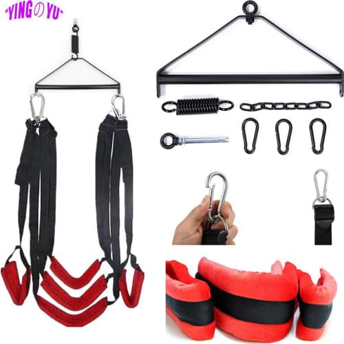 Sex Swing Metal Tripod Stents Sex Furniture Fetish Bondage Love Adult Game Chairs Hanging Door Swing Erotic Sex Toys for Couples