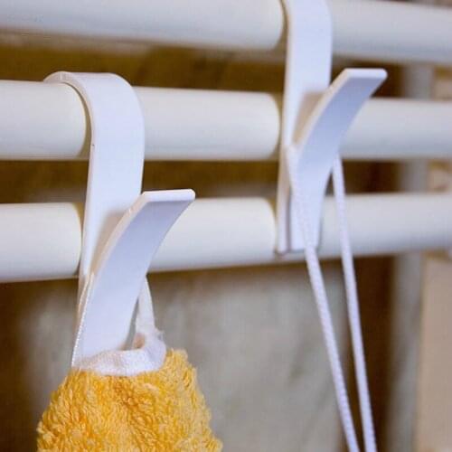 2/3/4/5pcs Removable Towel Rack Hook Hanger for Heated Towel Radiator Rail Bath Hook Holder Wall Hanger Bathroom Accessories