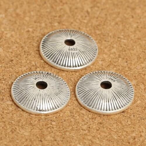 Large size Bead Cap 925 Silver Beads Caps Jewelry Bead Cap Sterling Silver Jewelry Accessories DIY
