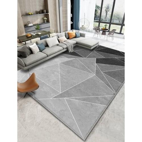 Nordic Style Modern Minimalist Carpet Living Room Sofa Coffee Table Mat Gray Bedroom Room Large Area Household Disposable