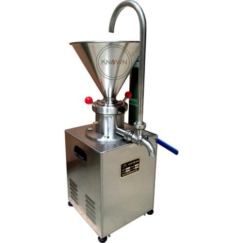Vertical type superfine grinder colloid mill for grinding peanut butter, sesame paste with return device to russia with taxes