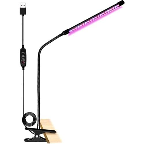 Grow Light Plant Light 10W Growing Lamp 9 Dimmable Level Full Spectrum Grow Lamp With Auto On/Off 3/9/12H Timer