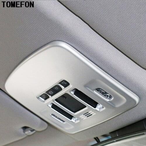 TOMEFON ABS Chrome Carbon Fiber Paint For Toyota Camry 2017 2018 Front Reading Lamp Light Roof Reading Light Cover Auto Styling