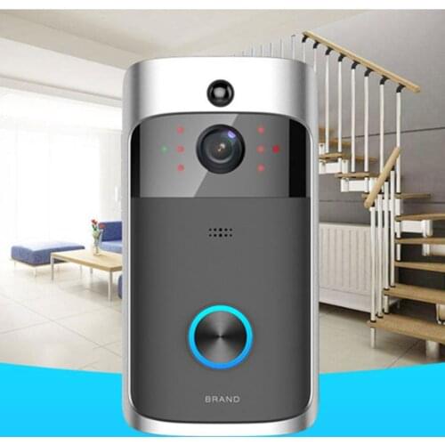 Wsdcam Smart Doorbell Camera Wifi Wireless Call Intercom Video-Eye for Apartments Door Bell Ring for Phone Home Security Cameras