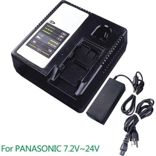 Power Tool Battery Chargers for PANASONIC 7.2V-24V Ni-CD, Ni-MH and Li-ion battery, Including external adaptor as power supply