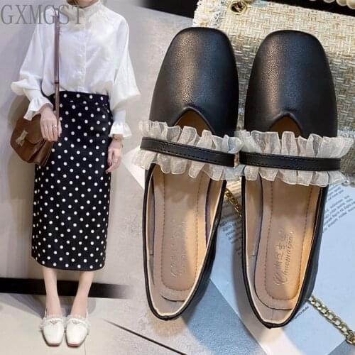 Spring Autumn Women Flats Mesh Mary Janes Shoes Girls Princess Shoes Shallow Comfortable Girls Shoes Cute Slip on Shoes 8323N