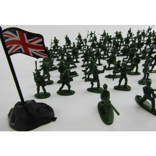 100pcs/lot Classic War Games Props Mini Military Army Plastic Model Toys Best Gift for Kids Model Action Figures
