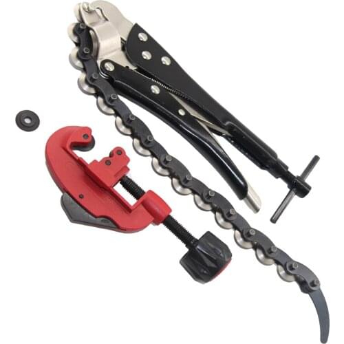 2Pcs Heavy Duty Pipe Cutter and Locking Exhaust Pipe Cutter Set