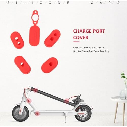 4pcs Case Silicone Cap M365 Electric Scooter Charge Port Cover Dust Plug For Xiaomi Mijia M365/Pro Electric Scooter Parts