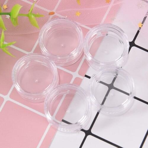 5pcs 5g Empty Cosmetic Refillable Bottles Mix Color Small Plastic Eyeshadow Makeup Face Cream Jar Pot Container Bottle