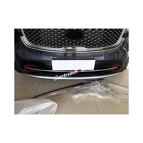 ABS Chrome Front Bottom Grille Grill Cover Trim 1pcs For Kia Sorento 2016