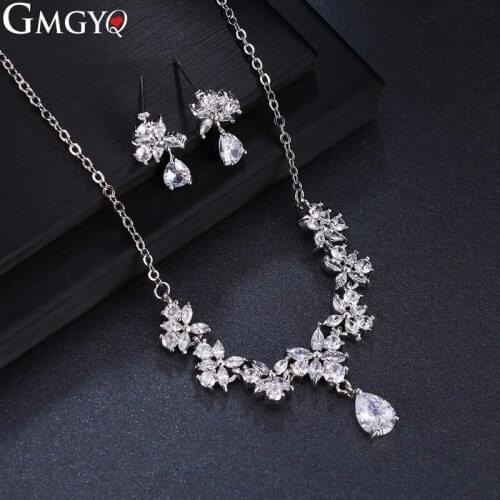 GMGYQ African Jewelry Set Nigerian Wedding Earring And Necklace Sets Jewlery For Women Kids Jewellery For Girls