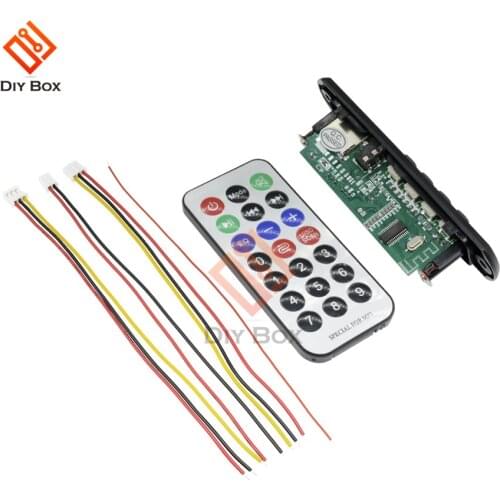 Car Bluetooth MP3 Sound Card Decoder Board 12V AUX Bluetooth Module MP3 Player With Remote Control USB FM Aux Radio for Car