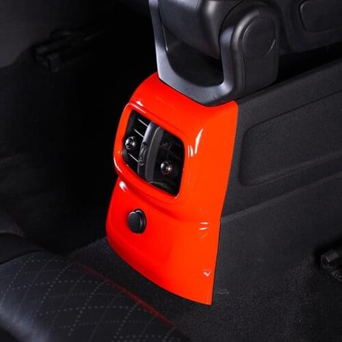 Car Interior Decorative Red ABS Plastic Sticker Styling Accessories for BMW MINI ONE COOPER S JCW F54 F55 F56 F57 F60 COUNTRYMAN