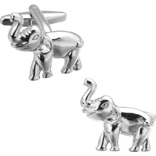 French Cufflinks Fashion Mens Unisex Daily Shirt Button Accessories Gifts Personal Animal Series Elephant Cuff Links