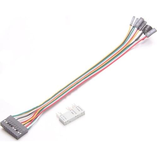 For ASUS Cable 20P Connector DuPont head host IO plastic shell Cable Integrated Jumper Line Extension Cord Connector Accessories